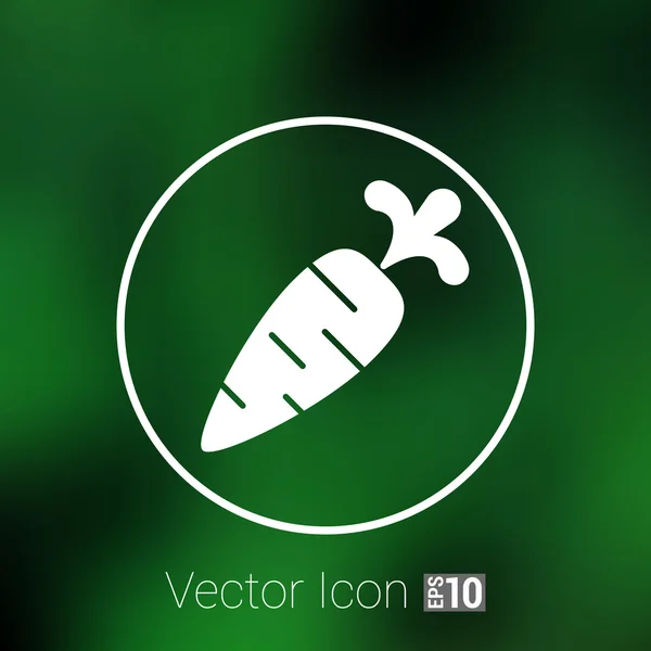 Mrkev mnohoúhelníky trend logo ikonu vektor styl označení — Stockový vektor