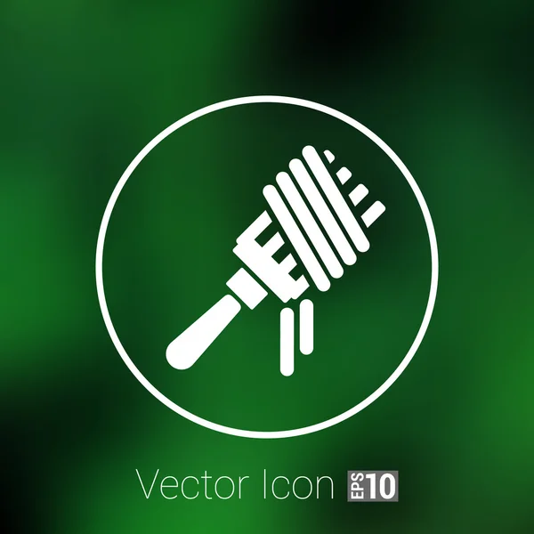 Vektor-Logo Gabel mit Nudeln Hot Symbol — Stockvektor