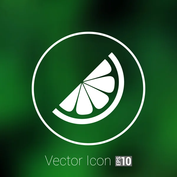 Elemento logotipo vetor em vitaminas de fatia de laranja — Vetor de Stock