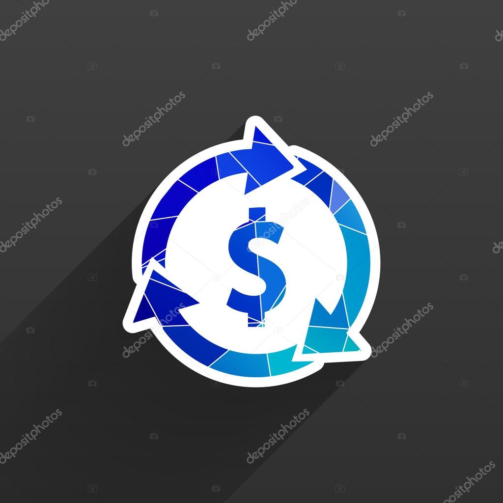 Arrow and money Vector version is also available
