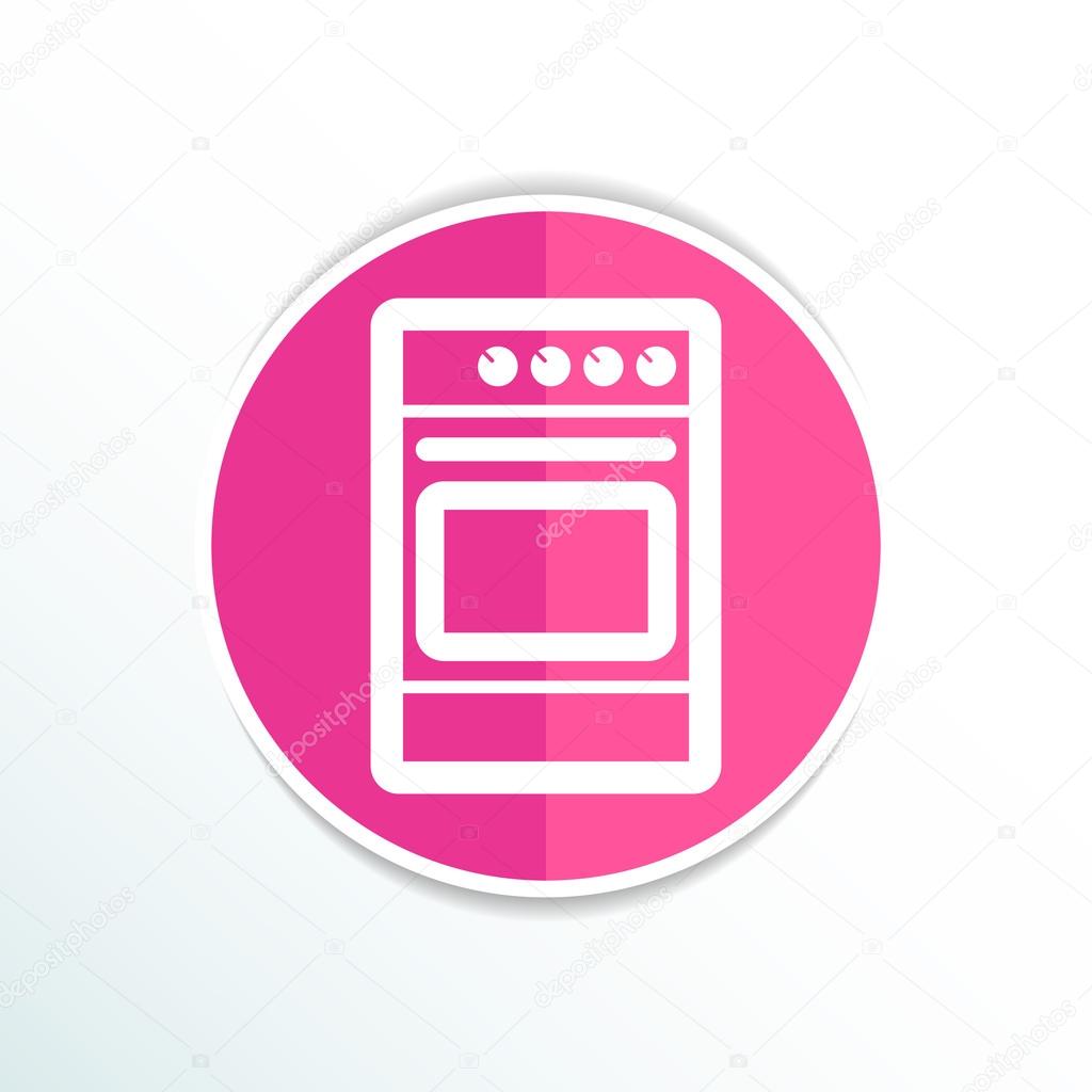 Stove icon fuel hob meal electric blaze plate kitchen .