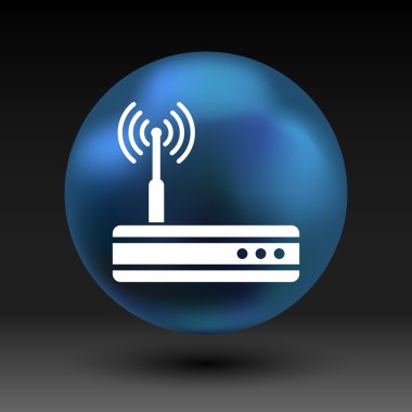 vektör kablosuz yönlendirici simgesi wifi adsl ethernet modem hub 