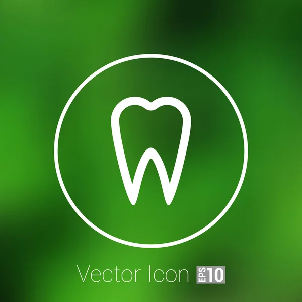 Icon toothache vector sign line clinic symbol whitening — Stock Vector