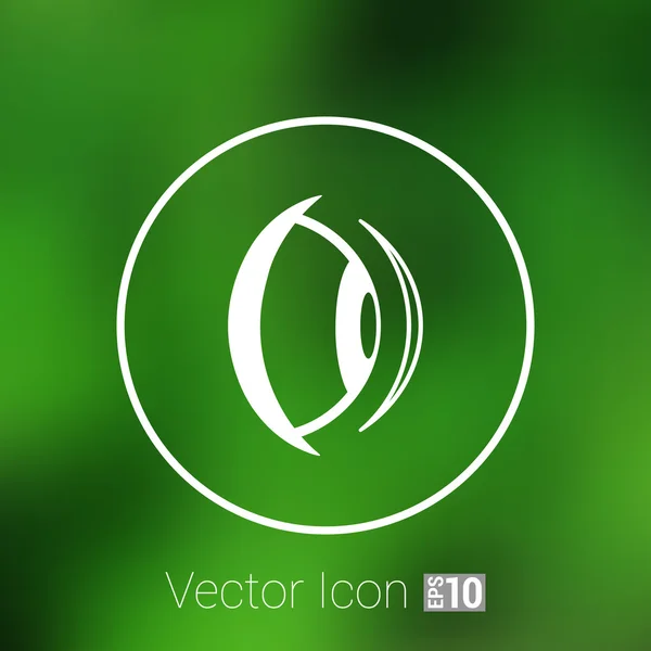 Ojo icono visión ver vector ver símbolo de la vista — Archivo Imágenes Vectoriales