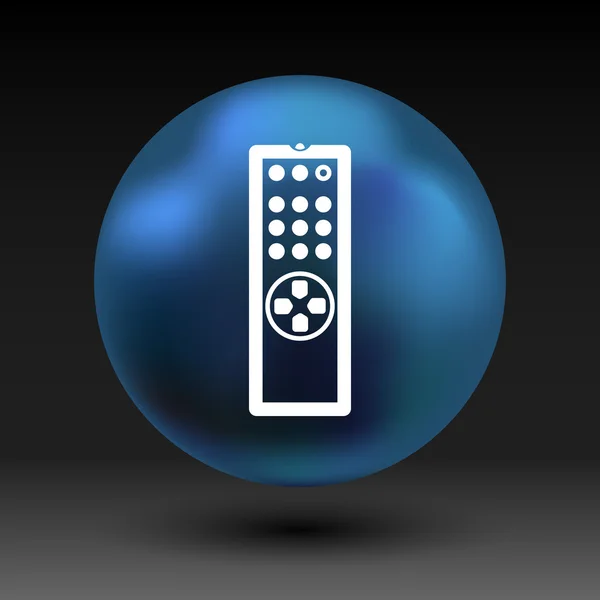 Remote control tv vector icon isolated media — Stock Vector