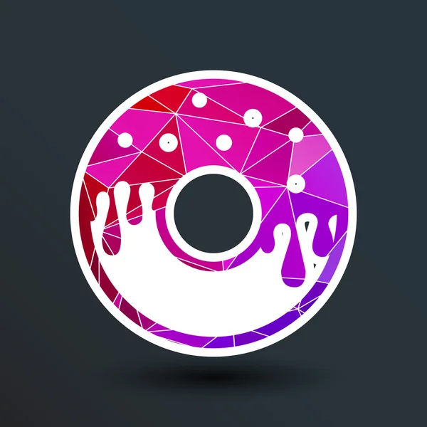 Donut teken identiteit Corporate Branding vector logo ontwerp. — Stockvector