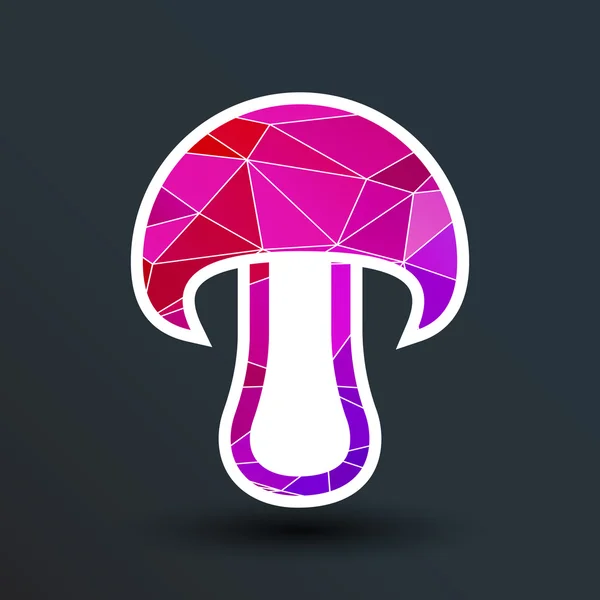 Mushroom teken pictogram. Boletus paddestoel symbool concept — Stockvector