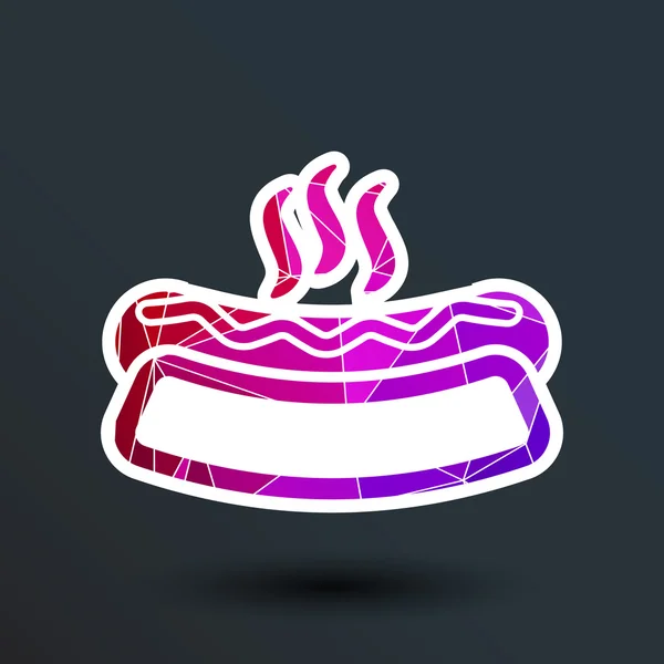 Appetizing hotdog tal versão logotipo também disponível galeria —  Vetores de Stock