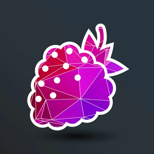 Plantilla de logotipo de vector Raspberry. Concepto de diseño abstracto — Archivo Imágenes Vectoriales