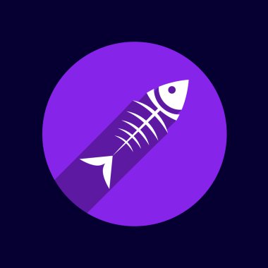 Balık menü vektör tasarım şablonu logo simge