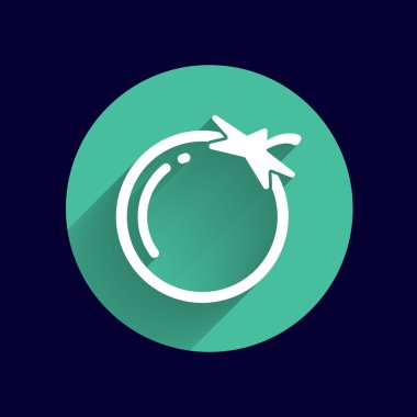 Basit vektör domates sembol simge logo için yararlı