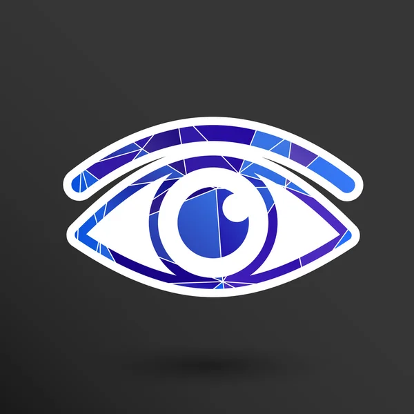 Ícone de olho símbolo de visão vetorial olhar pictograma gráfico —  Vetores de Stock