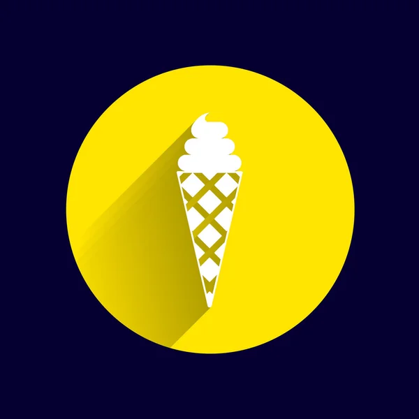 Segno vettoriale astratto logo gelato stilizzato — Vettoriale Stock