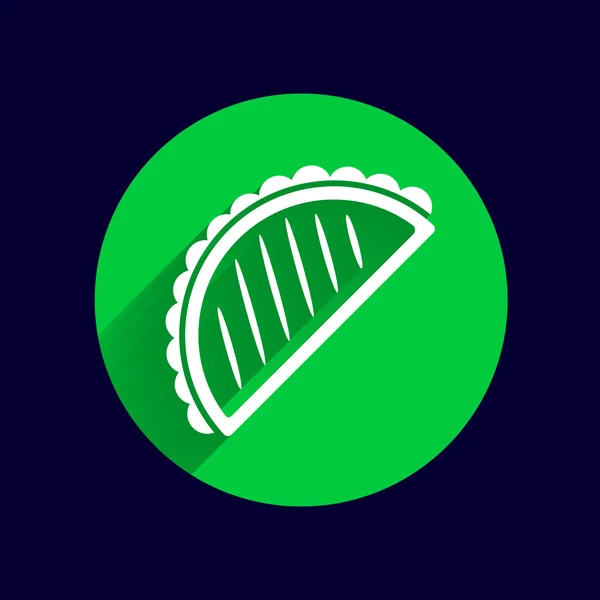Mexican fast food vector logo design template. tacos icon — Stock Vector