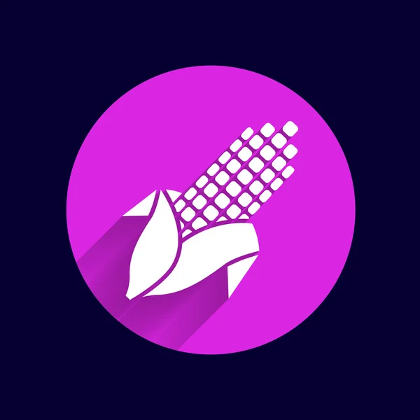 Mais Logo abstrakt Symbol Ohr ungewöhnlich isoliert — Stockvektor