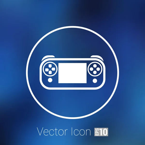 Illustration of game controls Video games Silhouettes, vector — Stock Vector