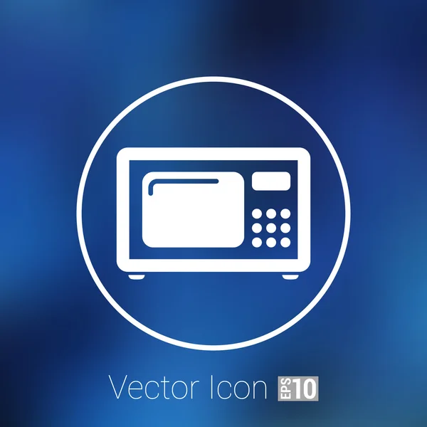 Magnetron pictogram keuken apparatuur elektronica symbool llustration — Stockvector