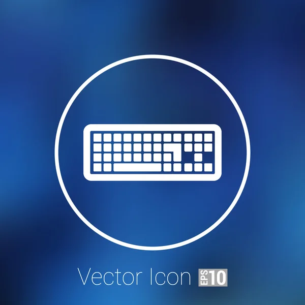 Simge klavye laptop girişi anahtar alfabe aracı koymak — Stok Vektör