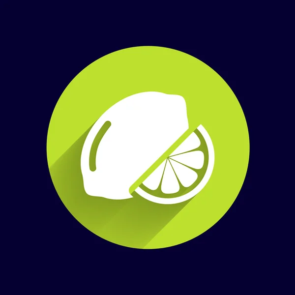Sinal de vetor Logotipo de limão agricultura de fatia estilizada incomum —  Vetores de Stock