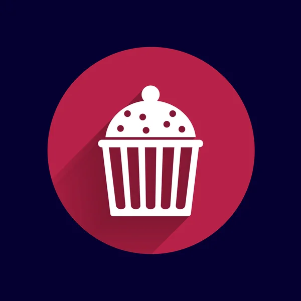 Logo bolo cupcake vetor símbolo rótulo design —  Vetores de Stock