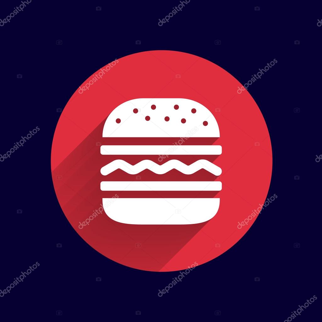 Hamburger web icon burger icon hamburger vector bun.
