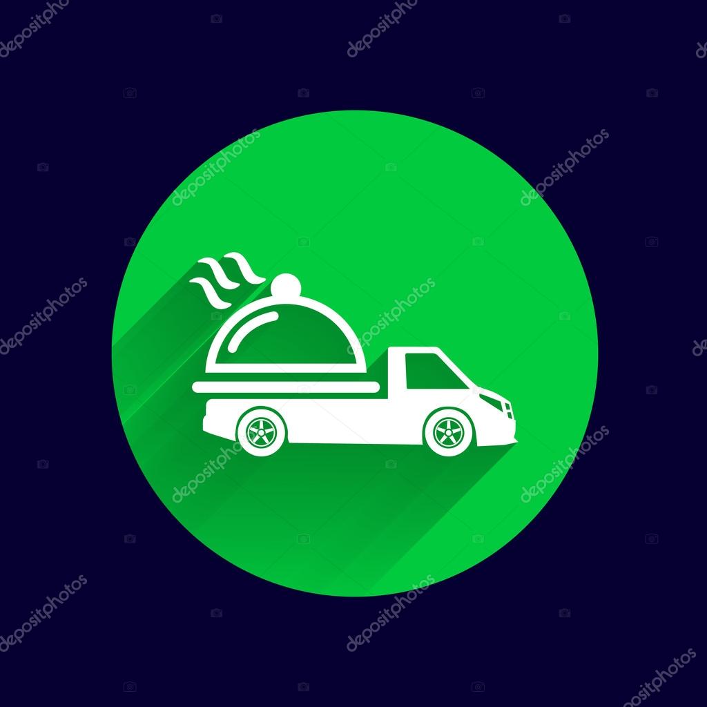 Logo Design for meal delivery service. Vector.