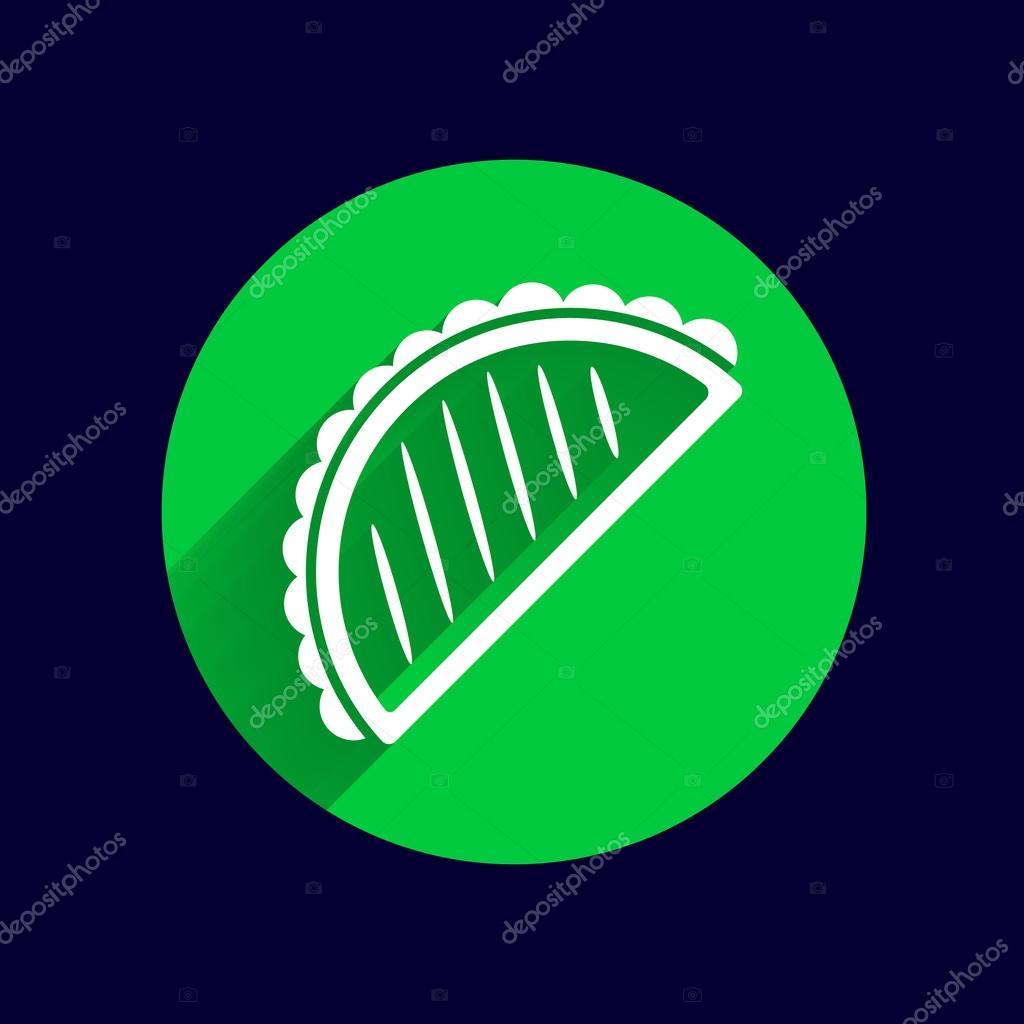 Mexican fast food vector logo design template. tacos or food icon.