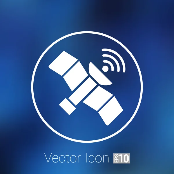 Icon satellite vector design element communication connection — Stock Vector