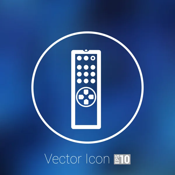 Control remoto tv vector icono medios aislados — Archivo Imágenes Vectoriales