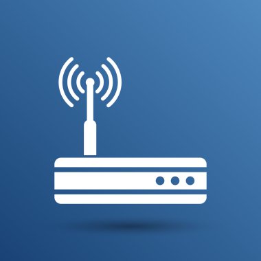 vektör kablosuz yönlendirici simgesi wifi adsl ethernet modem hub 