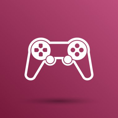 oyun çubuğu simgesi kareler düğmesi konsol denetleyici yuvarlak.