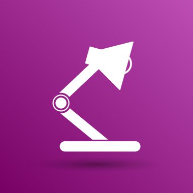 Lamba tek düz simge vektör çizim okuma