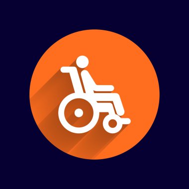 Handikap tekerlekli sandalye erişilebilir geçersiz simge