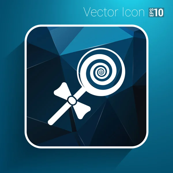 Caramelo piruleta logotipo símbolo icono gráfico vector — Vector de stock
