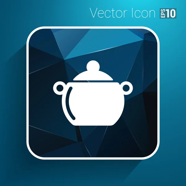 Kastrol potravin menu kuchyni polévka hrnec vektor designu vaření — Stockový vektor