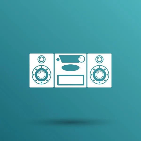 Music center icon Vector illustration art audio — Stock Vector