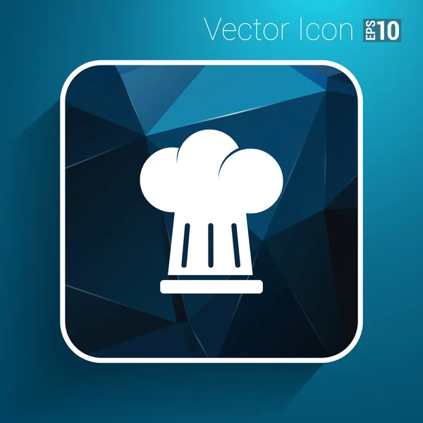 Chef-kok hoed pictogram ontwerp in vector-formaat — Stockvector