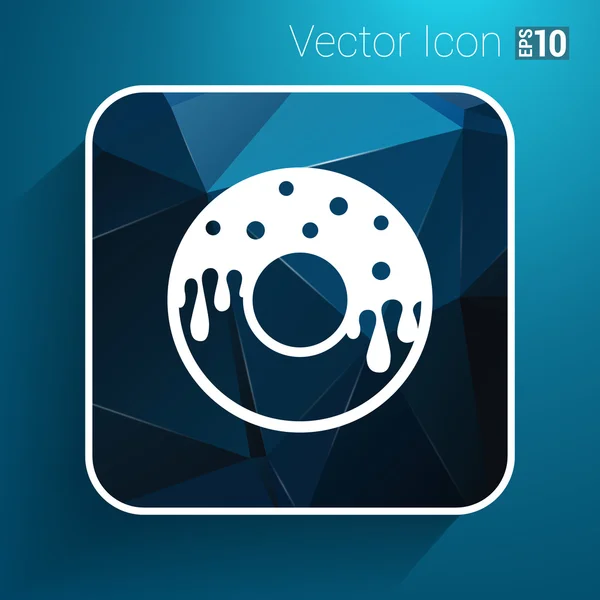 Sinal de Donut Identidade de Branding Design de logotipo de vetor corporativo . — Vetor de Stock