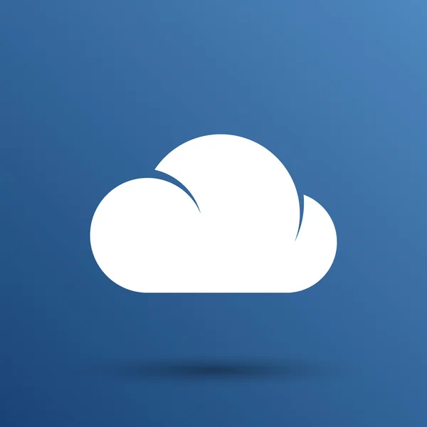 Icône cloud partage réseau bin verrouillage avant serveur clé — Image vectorielle