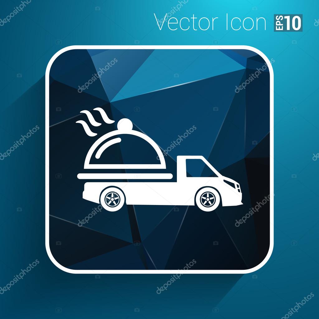 Logo Design for meal delivery service. Vector.