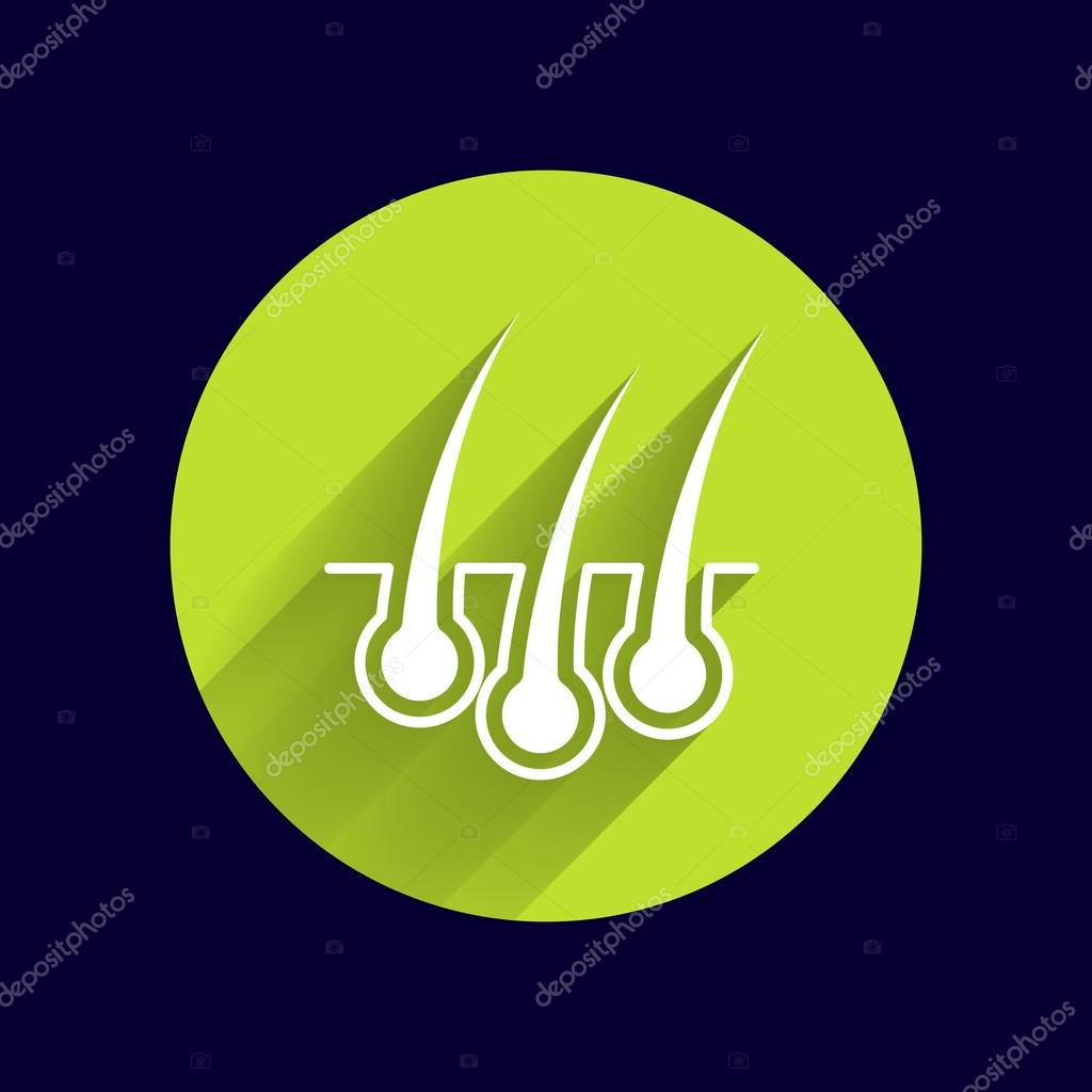 Hair icon healthy human removal grow medical.