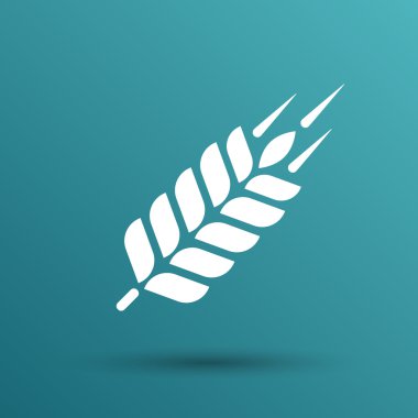 Buğday kulak teknik logo şablonu. İnşaat veya işareti bina