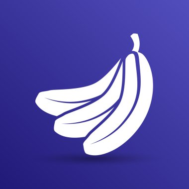 Muz vektör meyve Infographic logo basit simge