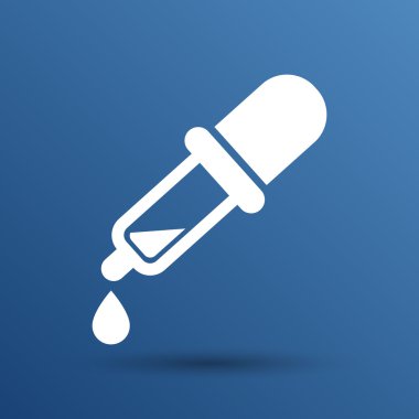 Damlalık vektör simge seçici tüp kimya damlalıklı