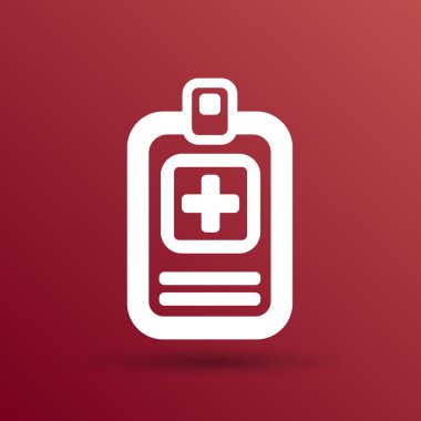 Tıbbi kayıtları simgesi sağlık kontrolünden sağlık doktor belge