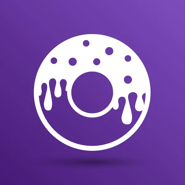 Donut sign Identité de marque Conception de logo vectoriel d'entreprise . — Image vectorielle