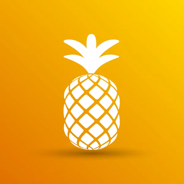 Ananas portre karikatür kroki elle çizilmiş illüstrasyon