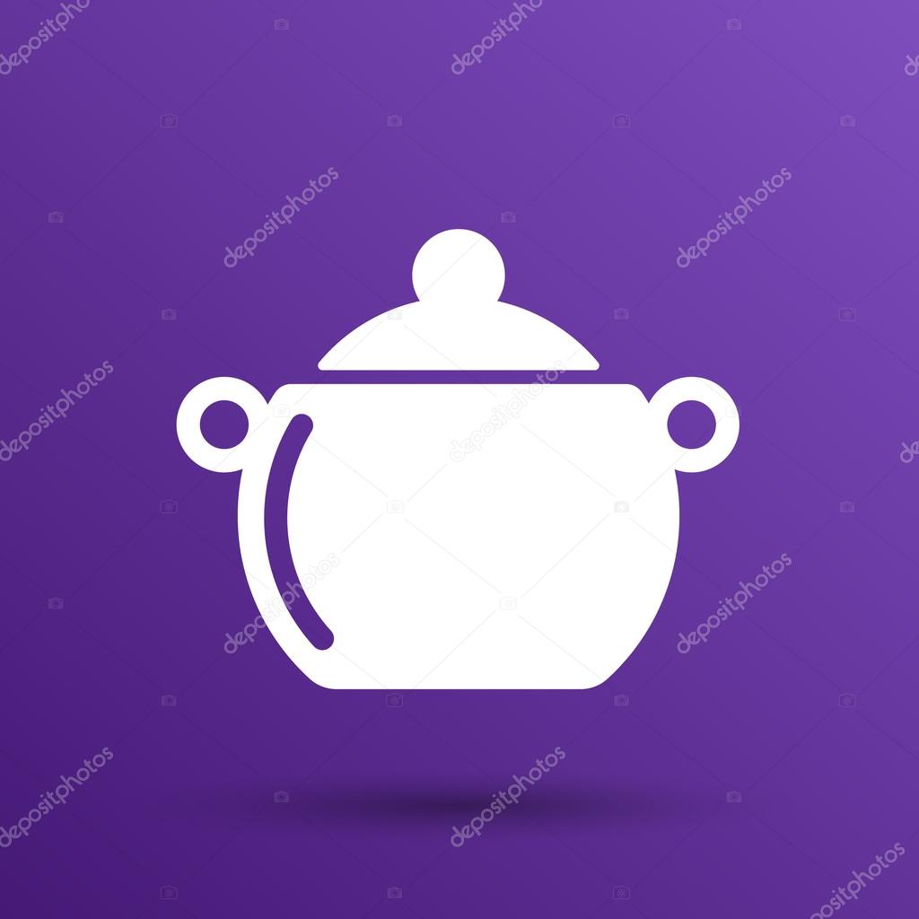 Saucepan food menu kitchen soup pot vector design cooking.