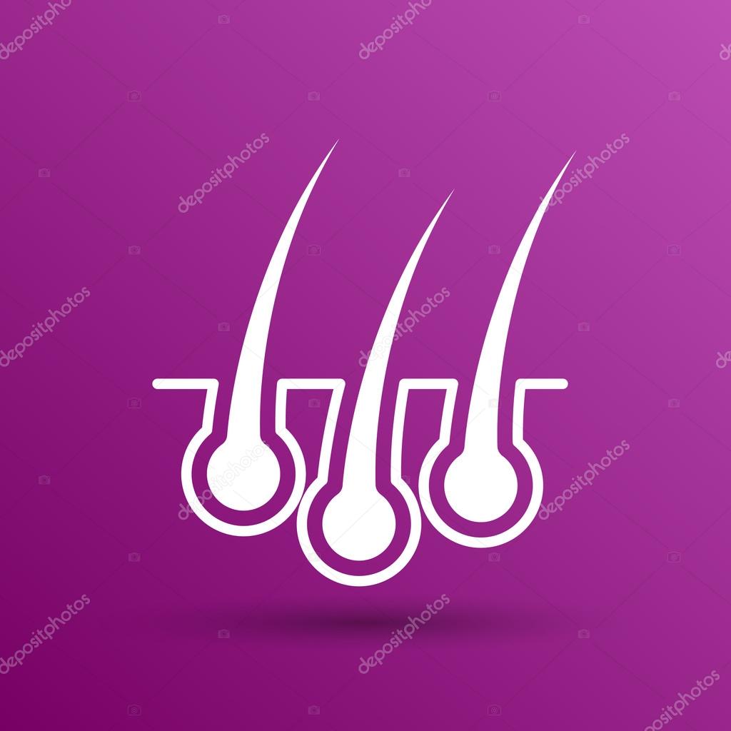 Hair icon healthy human removal grow medical.
