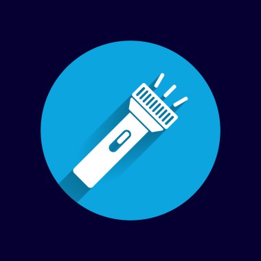 el feneri simgesi meşale vektör cep ışık parlaklık izole